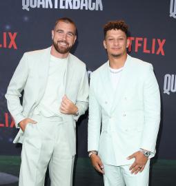 Travis Kelce and Patrick Mahomes Meet With Make-A-Wish Recipients