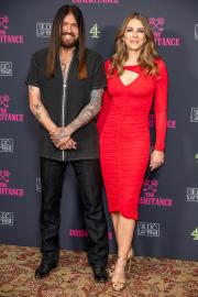 Billy Ray Cyrus and Elizabeth Hurley Get Cozy on Red Carpet Amid Romance