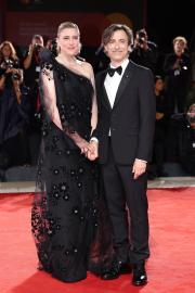 Greta Gerwig and Noah Baumbach Make Rare Red Carpet Appearance in Venice