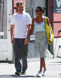 Joshua Jackson Strolls and Smiles With Simone Ashley in NYC in New Photo