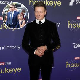 Jeremy Renner Walks Red Carpet With Daughter Ava After Accident: Photo