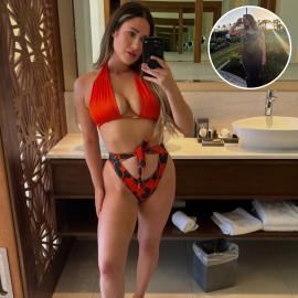 Desert Diva! Rachel Recchia Looks Snatched in Bikini Coachella Outfit