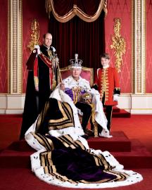 His Heirs! King Charles Poses With William, George in New Coronation Portrait