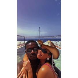 Lori Harvey Gives Vacation Style Inspo as She Showers BF Damson With Kisses