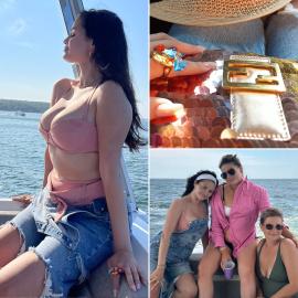 Selena Gomez Pairs Bikini With Overalls, Fendi Bag —and Looks So Chic