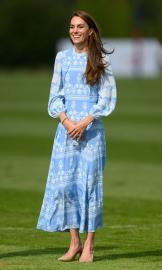 Princess Kate Is a Vision in a Porcelain Print Dress