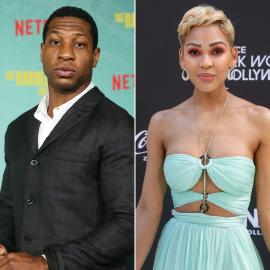 Jonathan Majors Arrives at Domestic Assault Trial With Meagan Good