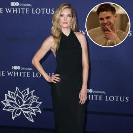Meghann Fahy Addresses 'White Lotus' Costar Leo Woodall Dating Rumors
