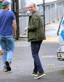 Prince William Gets His Feet Wet in New York City