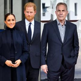 Prince Harry and Meghan Markle Present Kevin Costner With Fundraiser Award
