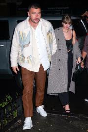 Travis Kelce Jokes He'd Be 'Tased' for 'Pushing' Taylor Swift's Security