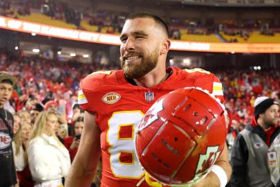 Travis Kelce Has the Sweetest Reaction to Fan's 'Guy on the Chiefs' Sign