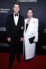 Scarlett Johansson and Colin Jost Wear Coordinated Outfits at Museum Gala