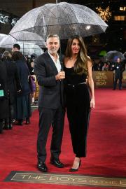 George Clooney Holds Wife Amal Clooney's Umbrella in Adorable Premiere Pics