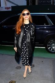 Slay Street Style Just Like Jessica Chastain in This $40 Faux-Leather Trench Coat
