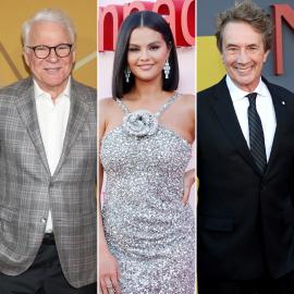 Selena Gomez Uses Rare Beauty on ‘Only Murders’ Costars 'Steve and Marty’