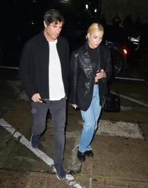Pregnant Ashley Benson and Brandon Davis Pack on the PDA at Lakers Game