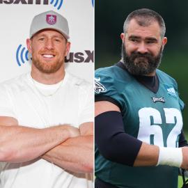 J.J. Watt Thinks Jason Kelce Has ‘The Perfect Body’ for Taking Off Shirt