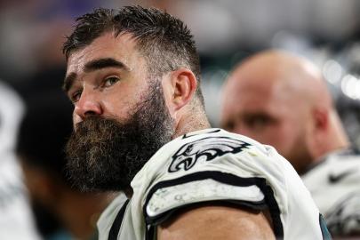 Jason Kelce Signs Jersey for His Favorite Local McDonald’s Employee