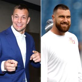 Rob Gronkowski Reflects on Who Won Beach Party Dance-Off With Travis Kelce