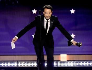 Robert Downey Jr. Reads 'Feedback' From Critics in Hilarious Awards Speech