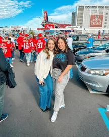 Eminem’s Daughters Hailie, Alaina Take Rare Photo Together at NFL Game