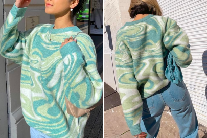 Freak Out for This Funky Color Block Sweater 