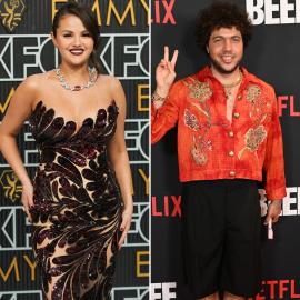 OMG! Selena Gomez and Benny Blanco Arrive at the 2023 Emmys Together