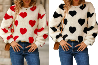 Wear Your Heart on Your Sleeve With This Fuzzy Sweater
