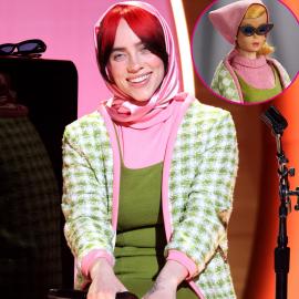 Billie Eilish Channels 1965 Poodle Parade Barbie While Singing at Grammys
