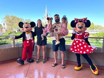 Jason Kelce and Wife Kylie Kelce Bring Their 3 Daughters to Disney World