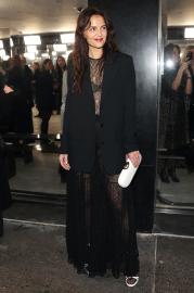 Katie Holmes Channels Her Inner Goth at New York Fashion Week