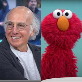 Larry David Physically Attacked Elmo on Live TV and It Was So Chaotic