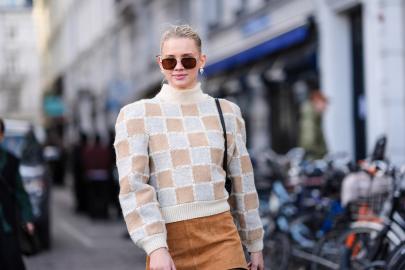 Wear These Trendy Patterned Sweaters Through Spring 