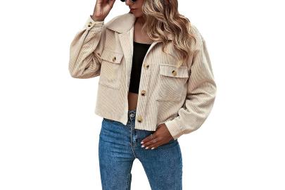 Bring Corduroy Back With This Trendy Cropped Shacket