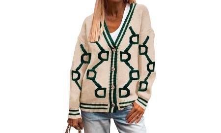 Upgrade Your Winter Wardrobe With This Bold Knit Cardigan on Amazon