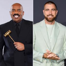 Steve Harvey Warns Travis Kelce He May Not Be ‘Smarter’ in Game Show Gig