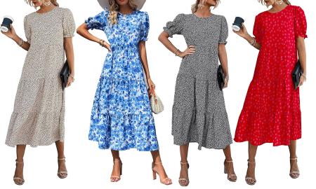 This Puff-Sleeve Dress Makes Such a Chic Outfit, I’ll Be Wearing It All Spring