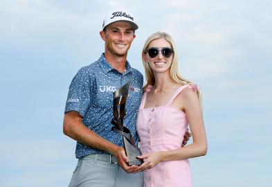 Golfer Will Zalatoris Makes Masters Return With Wife Caitlin as Caddy