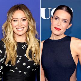 Pregnant Hilary Duff Has Braxton Hicks at Mandy Moore's Birthday Bash