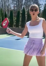 Yes, Taylor Swift Wore the Viral Pop Flex Active Skort for Pickleball Game