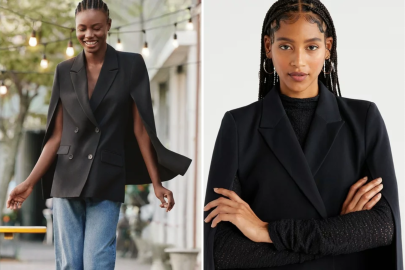 This Classy Cape Blazer Is Giving Chanel Taste on a McDonald’s Budget