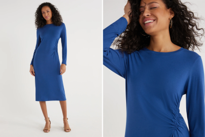 You Won’t Believe This Universally Flattering Ruched Dress Is Just $7