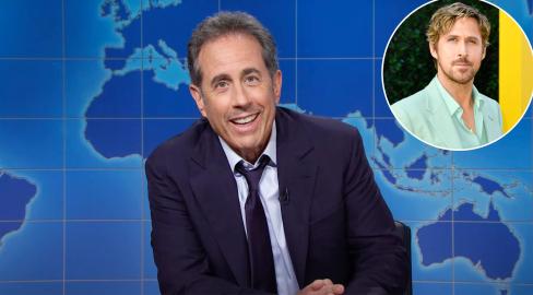 Jerry Seinfeld Drops by 'SNL' to Give Ryan Gosling Advice for Press Tours
