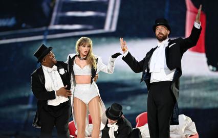 Taylor Swift's Dancers React After Travis Kelce Hits 'Eras Tour' Stage