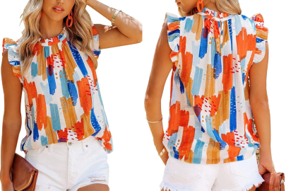 This Colorful Chiffon Blouse Is the Perfect Breezy Summer Top