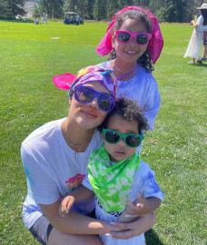 Khloe Kardashian Paints the Town Red With Kids for Color Run