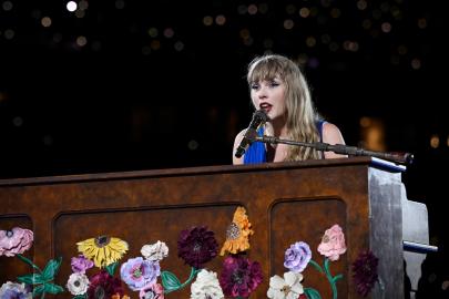 Taylor Swift Plays 'Mary's Song' In Special Travis Kelce 'Eras' Mashup