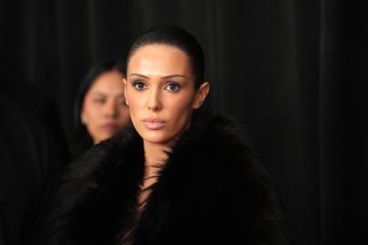 Kanye West's Wife Bianca Censori Rocks Naked Pantyhose and Fishnet Look