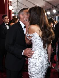 George and Amal Clooney Pack on the PDA on 2025 Tony Awards Red Carpet